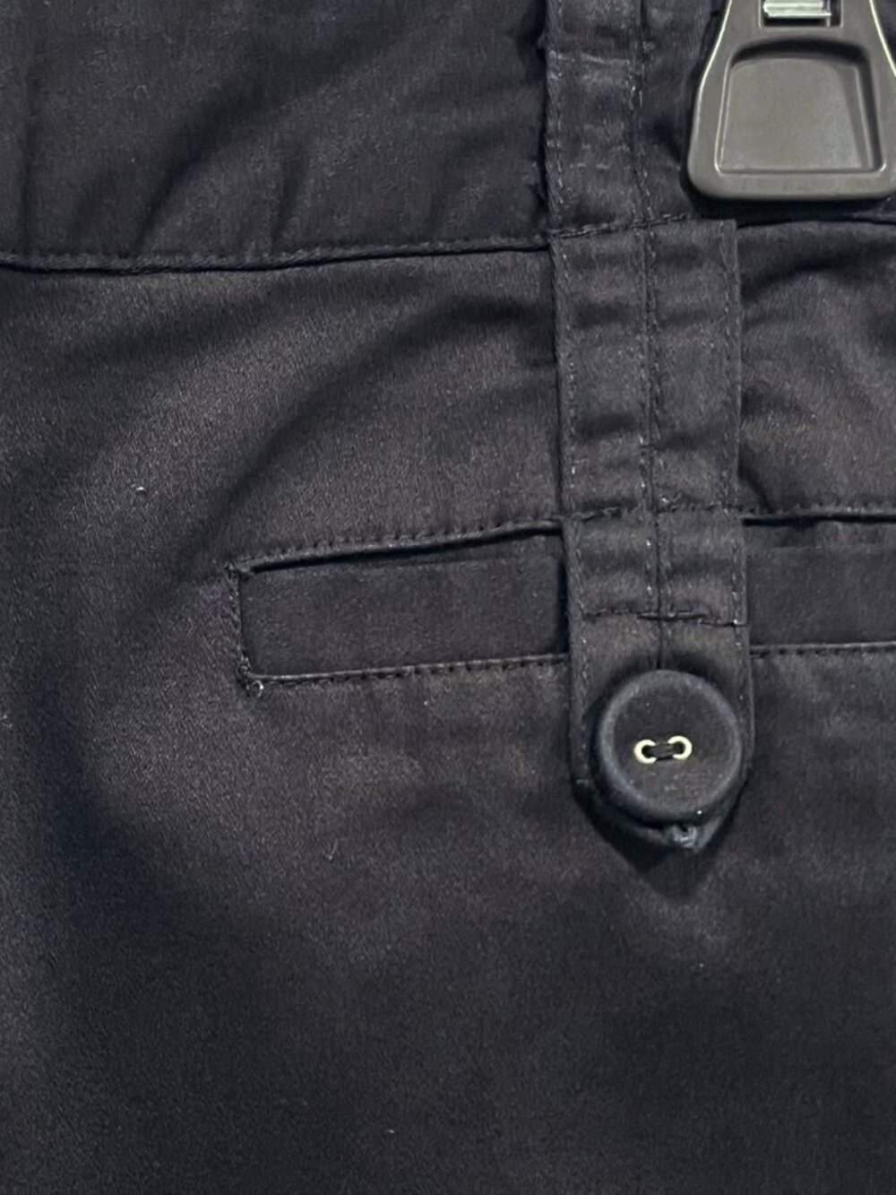Black Bermuda Shorts Size 10 Tailored Cotton Stretch Workwear - Picture 10 of 10